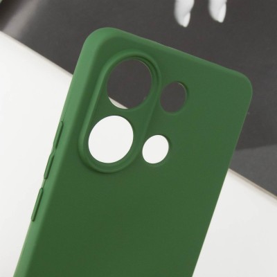 Чохол Silicone Cover Lakshmi Full Camera (AA) для Xiaomi Redmi Note 13 4G Зелений / Dark green