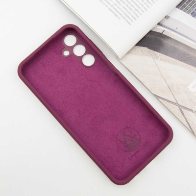 Чохол Silicone Cover Lakshmi Full Camera (AAA) with Logo для Samsung Galaxy A15 4G/5G / M15 5G Бордовий / Plum