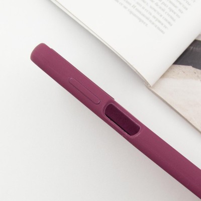 Чохол Silicone Cover Lakshmi Full Camera (AAA) with Logo для Samsung Galaxy A15 4G/5G / M15 5G Бордовий / Plum
