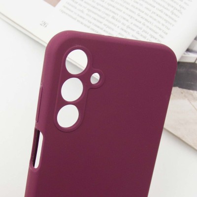 Чохол Silicone Cover Lakshmi Full Camera (AAA) with Logo для Samsung Galaxy A15 4G/5G / M15 5G Бордовий / Plum