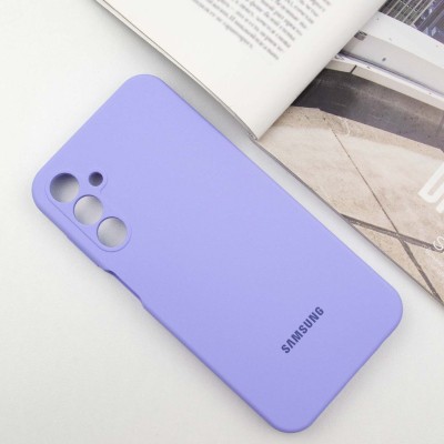 Чохол Silicone Cover Lakshmi Full Camera (AAA) with Logo для Samsung Galaxy A15 4G/5G / M15 5G Бузковий / Dasheen