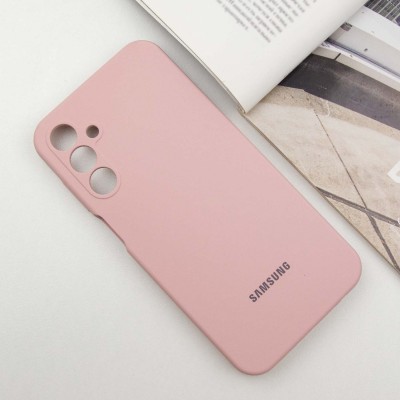 Чохол Silicone Cover Lakshmi Full Camera (AAA) with Logo для Samsung Galaxy A15 4G/5G / M15 5G Рожевий / Pink Sand