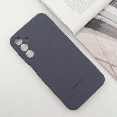 Чохол Silicone Cover Lakshmi Full Camera (AAA) with Logo для Samsung Galaxy A15 4G/5G / M15 5G Сірий / Dark Gray