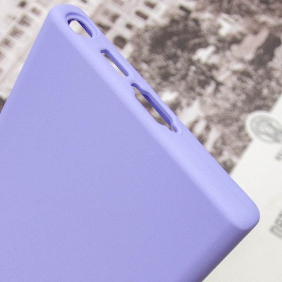 Чохол Silicone Cover Lakshmi Full Camera (AAA) with Logo для Samsung Galaxy S24 Ultra Бузковий / Dasheen