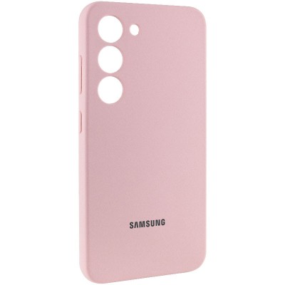 Чохол Silicone Cover Lakshmi Full Camera (AAA) with Logo для Samsung Galaxy S24 Рожевий / Pink Sand