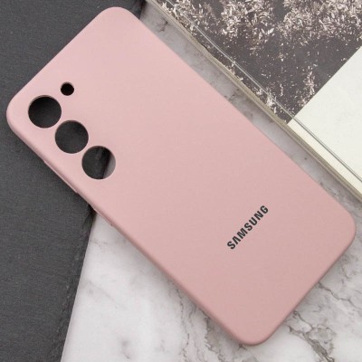 Чохол Silicone Cover Lakshmi Full Camera (AAA) with Logo для Samsung Galaxy S24 Рожевий / Pink Sand
