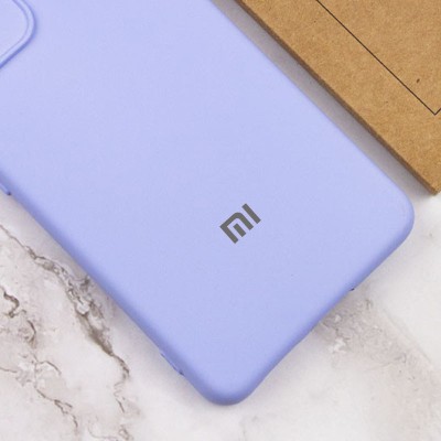 Чохол Silicone Cover Lakshmi Full Camera (AAA) with Logo для Xiaomi Redmi Note 12 4G Бузковий / Dasheen