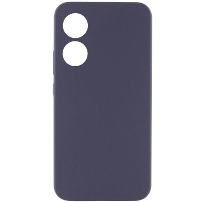 Чохол Silicone Cover Lakshmi Full Camera (AAA) для Oppo A78 4G Сірий / Dark Gray