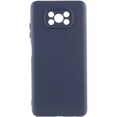 Чохол Silicone Cover Lakshmi Full Camera (AAA) для Xiaomi Poco X3 NFC / Poco X3 Pro Темно-синій / Midnight blue