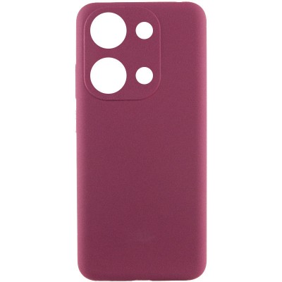 Чохол Silicone Cover Lakshmi Full Camera (AAA) для Xiaomi Redmi Note 13 4G Бордовий / Plum