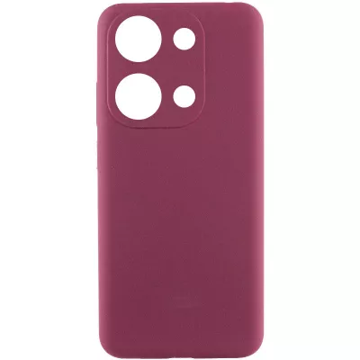 Чохол Silicone Cover Lakshmi Full Camera (AAA) для Xiaomi Redmi Note 13 4G Бордовий / Plum
