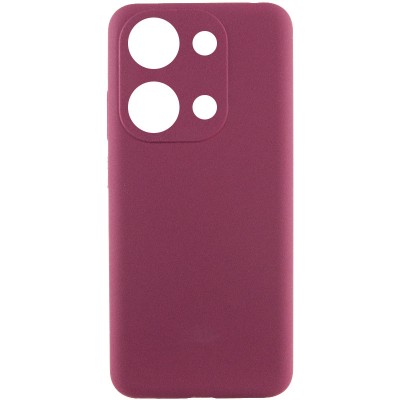 Чохол Silicone Cover Lakshmi Full Camera (AAA) для Xiaomi Redmi Note 13 Pro 4G / Poco M6 Pro 4G Бордовий / Plum