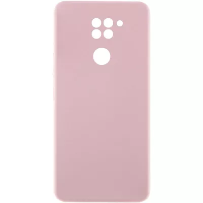 Чохол Silicone Cover Lakshmi Full Camera (AAA) для Xiaomi Redmi Note 9 / Redmi 10X Рожевий / Pink Sand