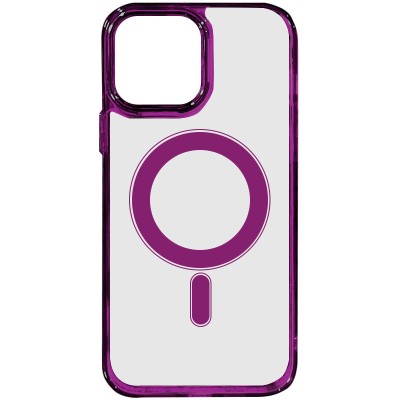 Чохол TPU Iris with MagSafe для Apple iPhone 14 Pro Max (6.7") Бордовий