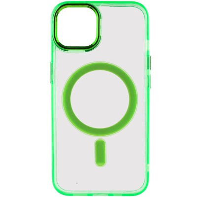 Чохол TPU Iris with MagSafe для Apple iPhone 15 (6.1") Салатовий