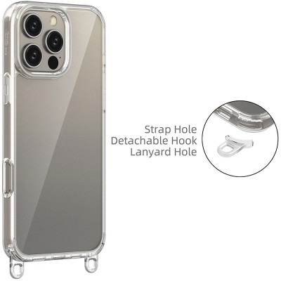 Чохол TPU Transparent with Straps для Apple iPhone 13 Pro (6.1") Grey
