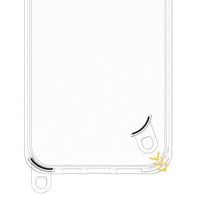 Чохол TPU Transparent with Straps для Apple iPhone 14 Pro (6.1") Fog Чохол TPU Transparent with Straps для Apple iPhone 14 Pro (6.1") Fog