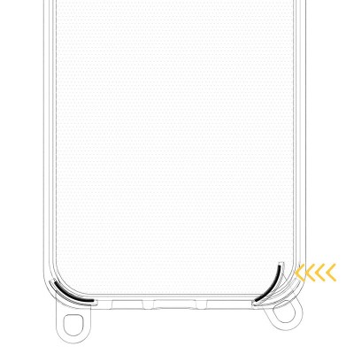 Чохол TPU Transparent with Straps для Apple iPhone 14 Pro (6.1") Fog Чохол TPU Transparent with Straps для Apple iPhone 14 Pro (6.1") Fog