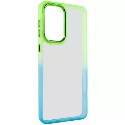 Чохол TPU+PC Fresh sip series для Motorola Moto E13 Бірюзовий / Лимонний