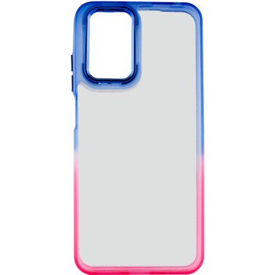 Чохол TPU+PC Fresh sip series для Realme C67 4G Рожевий / Синій