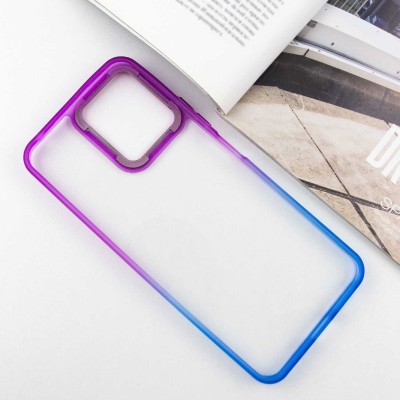 Чохол TPU+PC Fresh sip series для Xiaomi Redmi 12 Синій / Фіолетовий