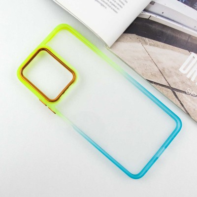 Чохол TPU+PC Fresh sip series для Xiaomi Redmi 13C / Poco C65 Бірюзовий / Лимонний