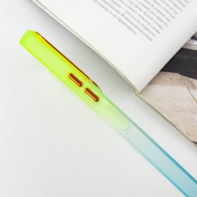 Чохол TPU+PC Fresh sip series для Xiaomi Redmi 13C / Poco C65 Бірюзовий / Лимонний