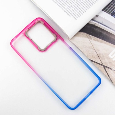 Чохол TPU+PC Fresh sip series для Xiaomi Redmi Note 12 4G Синій / Рожевий