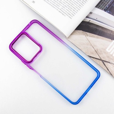 Чохол TPU+PC Fresh sip series для Xiaomi Redmi Note 12 4G Синій / Фіолетовий