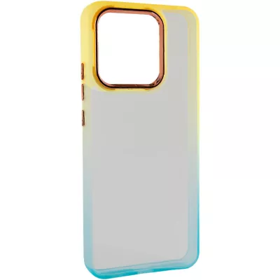 Чохол TPU+PC Fresh sip series для Xiaomi Redmi Note 13 Pro 4G / Poco M6 Pro 4G Бірюзовий / Помаранчевий