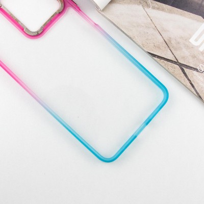 Чохол TPU+PC Fresh sip series для Xiaomi Redmi Note 13 Pro 4G / Poco M6 Pro 4G Бірюзовий / Рожевий