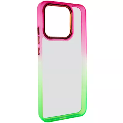 Чохол TPU+PC Fresh sip series для Xiaomi Redmi Note 13 Pro 4G / Poco M6 Pro 4G Салатовий / Рожевий