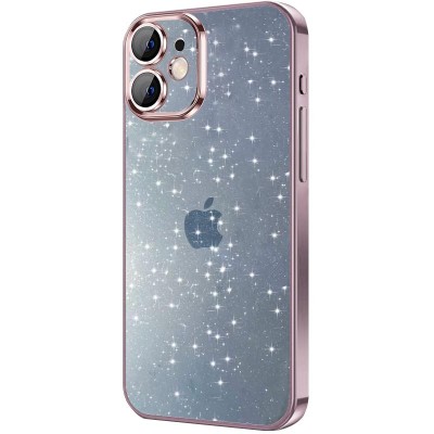 Чохол TPU+PC Glittershine для Apple iPhone 12 (6.1") Rose Gold