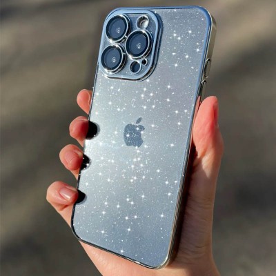 Чохол TPU+PC Glittershine для Apple iPhone 12 Pro (6.1") Silver