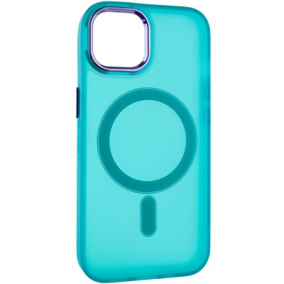 Чохол TPU+PC Lily with MagSafe для Apple iPhone 13 (6.1") Green