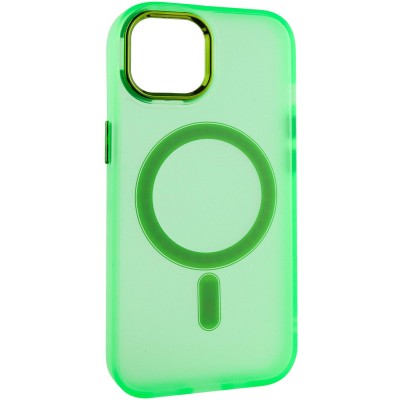 Чохол TPU+PC Lily with MagSafe для Apple iPhone 15 (6.1") Neon Green