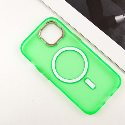 Чохол TPU+PC Lily with MagSafe для Apple iPhone 15 (6.1") Neon Green