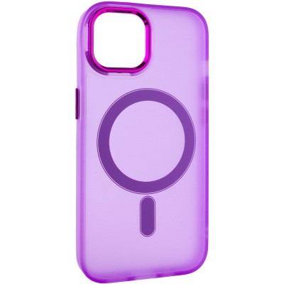Чохол TPU+PC Lily with MagSafe для Apple iPhone 15 (6.1") Purple
