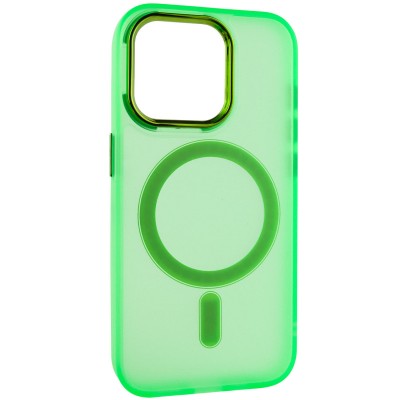 Чохол TPU+PC Lily with MagSafe для Apple iPhone 15 Pro (6.1") Neon Green