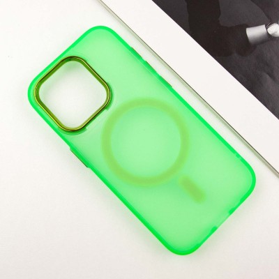 Чохол TPU+PC Lily with MagSafe для Apple iPhone 15 Pro (6.1") Neon Green
