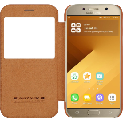Чохол-книжка Samsung A320 (A3-2017) NILLKIN Qin series Brown