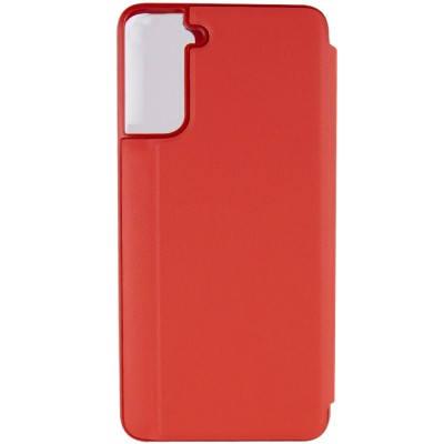 Чохол-книжка Smart View Cover для Samsung Galaxy S21 Красный / Светлое окошко