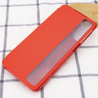 Чохол-книжка Smart View Cover для Samsung Galaxy S21 Красный / Светлое окошко
