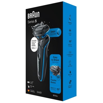 Електрична бритва BRAUN Series 5 51-B1000s Чорний / Синій