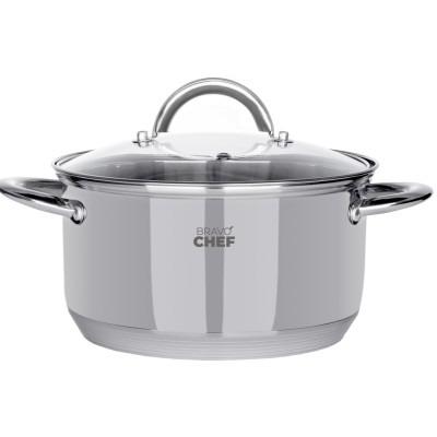 Каструля BRAVO CHEF 18 см (2.6 л) з кришкою (BC-2001-18)