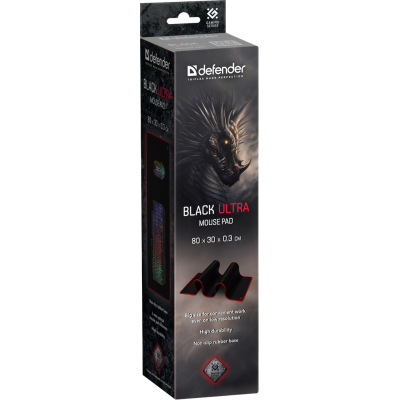 Килимок для мишi DEFENDER Black Ultra 800х300х3мм
