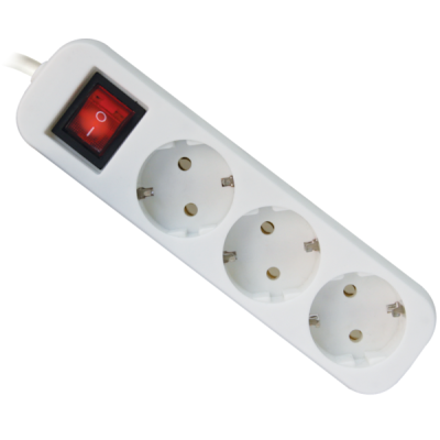 Мережевий фільтр DEFENDER (992350)S350 5.0 m 3 роз switch white UA
