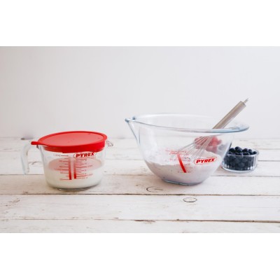 Мірн. кружка PYREX Classic кружка мірна 1.0л з кришкою (264P000/8046) Мірн. кружка PYREX Classic кружка мірна 1.0л з кришкою (264P000/8046)
