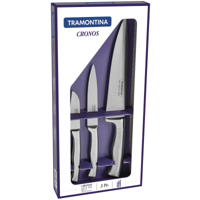 Набори ножів TRAMONTINA CRONOS 3пр(д/овочей76,універс.127,шеф203) (24099/071) Набори ножів TRAMONTINA CRONOS 3пр(д/овочей76,універс.127,шеф203) (24099/071)