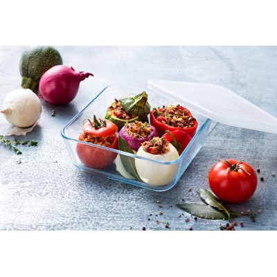 Форма с/к PYREX Cook&Freez з криш. склянна квадр. 15х15см (0.85л) (218P001/7646)